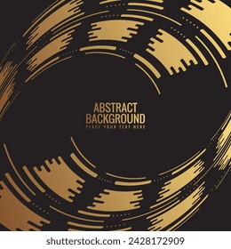 Fondo de diseño de forma abstracta de oro de lujo