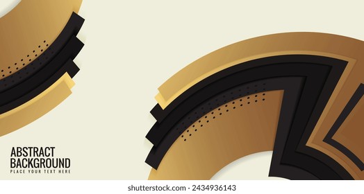 Luxury gold abstract wave design background