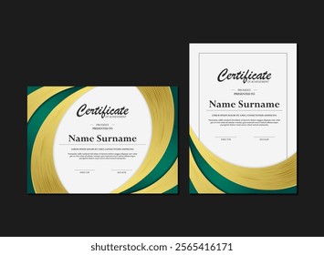 luxury gold appreciation certificate design