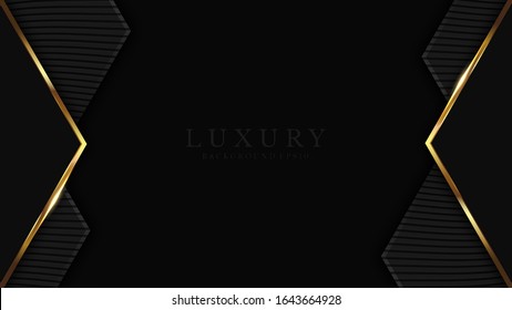 Luxury Gold Background Black Metal Texture Stock Vector Royalty Free