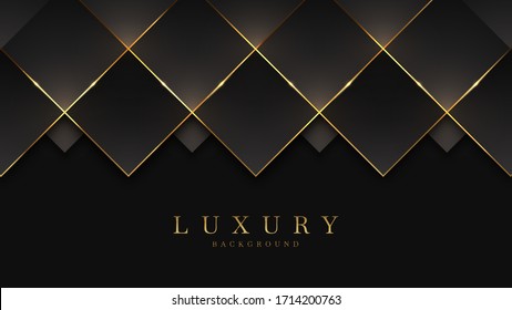 Luxury Gold Background Black Metal Texture Stock Vector Royalty Free