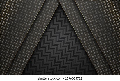 Luxury Gold Background With Light Shadow Direction - Vector