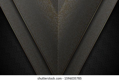 Luxury Gold Background With Light Shadow Direction - Vector