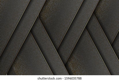 Luxury Gold Background With Light Shadow Direction - Vector