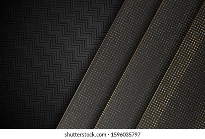 Luxury Gold Background With Light Shadow Direction - Vector