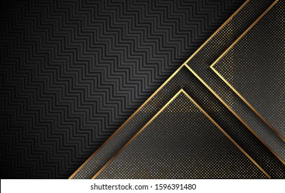 Luxury Gold Background With Light Shadow Direction - Vector