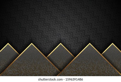 Luxury Gold Background With Light Shadow Direction - Vector