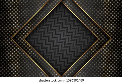 Luxury Gold Background With Light Shadow Direction - Vector