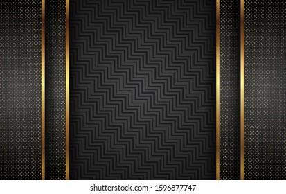 Luxury Gold Background With Light Shadow Direction - Vector