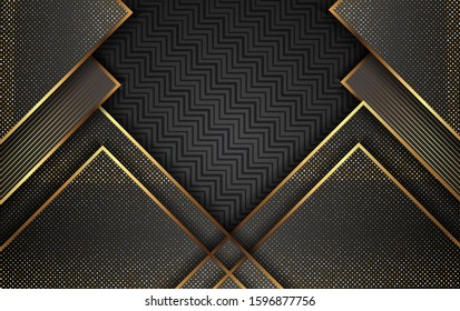 Luxury Gold Background With Light Shadow Direction - Vector