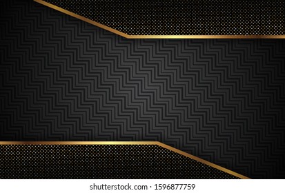 Luxury Gold Background With Light Shadow Direction - Vector