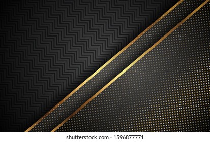 Luxury Gold Background With Light Shadow Direction - Vector