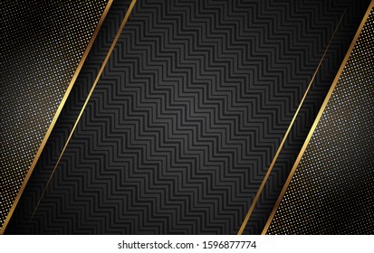 Luxury Gold Background With Light Shadow Direction - Vector