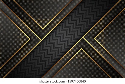 Luxury Gold Background With Light Shadow Direction - Vector