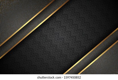 Luxury Gold Background With Light Shadow Direction - Vector