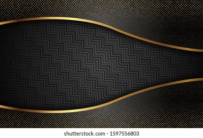 Luxury Gold Background With Light Shadow Direction - Vector