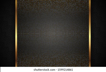 Luxury Gold Background With Light Shadow Direction - Vector