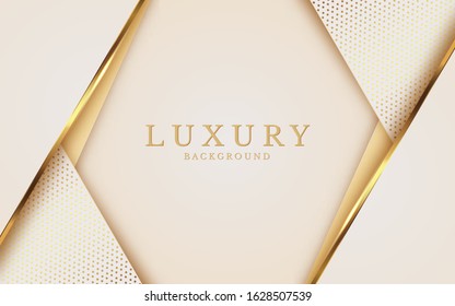 Luxury Gold Background with metal texture and Expensive mustard shades in 3d abstract style. Illustration from vector  