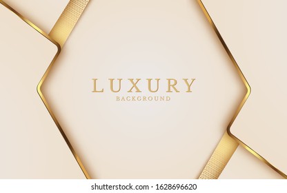 Luxury Gold Background with metal texture and Expensive mustard shades in 3d abstract style. Illustration from vector 