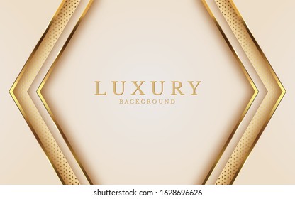 Luxury Gold Background with metal texture and Expensive mustard shades in 3d abstract style. Illustration from vector 