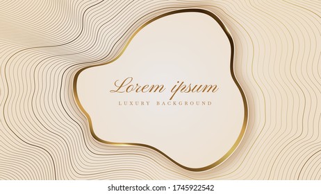 Luxury Gold Background with metal texture and Expensive mustard shades in 3d abstract style. Illustration from vector about modern template design for strong feeling and technology and futurism.