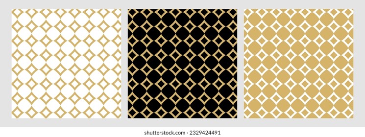 Luxury gold background pattern. Seamless geometric line square abstract gold luxury color vector. Christmas background.

