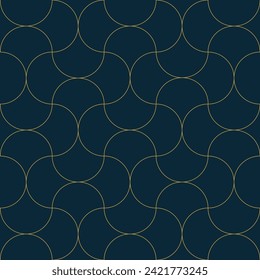 Luxury gold background. Background pattern seamless geometric line circle abstract design vector. 
