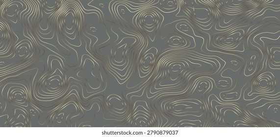 Luxury gold background. Wavy gold landscape consept of gold vector background with gradient lines on dark background.