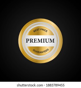 Luxury gold badges and labels premium quality product
