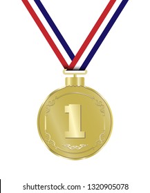 Luxury gold badges and sports medals or  premium quality product in vintage style, vector illustration