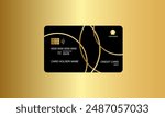 luxury gold bank credit card gold background