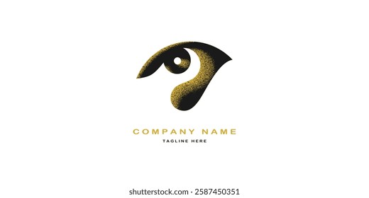 Luxury gold bird logo. Timeless symbols of excellence