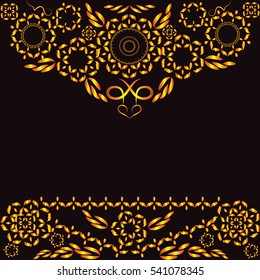 Luxury gold and black  invitation card design  vector eps.10