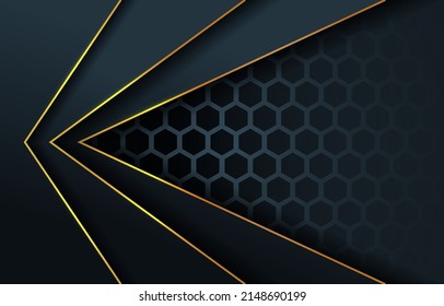Luxury gold and blue background design