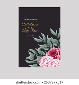 Luxury Gold and blue invite frame design vector.Invitation design for wedding card, Image frame, Water color frame design. vector illustration.