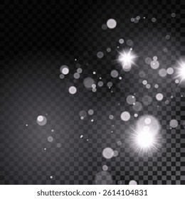 Luxury gold bokeh on black background for decoration