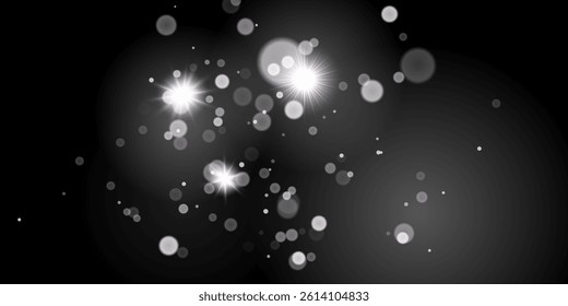 Luxury gold bokeh on black background for decoration