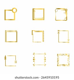 Luxury Gold Border Frame Set