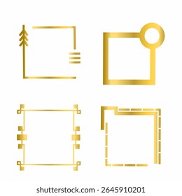 Luxury Gold Border Frame Set