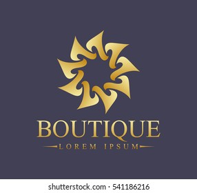 Luxury, Gold, Business, Royal, Decoration, Boutique Logo. Interior Icon. Fashion, Jewelry, Beauty Salon, Hotel Logo. Cosmetics, Spa Logo. Resort and Restaurant Logo.