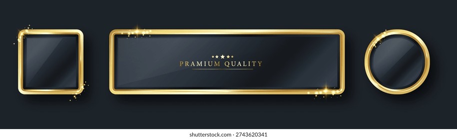 Insignia Botón oro lujo