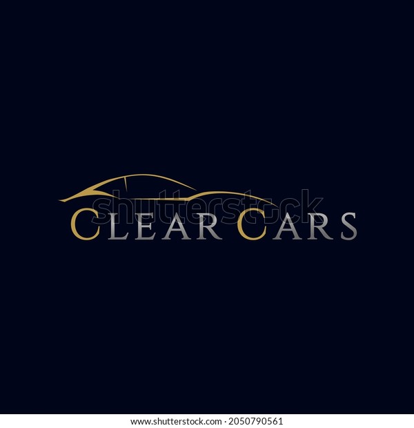 Luxury
gold car logo vector for your company or
business
