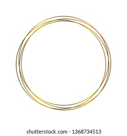 Luxury Gold Circle Stock Vector (Royalty Free) 1368734513