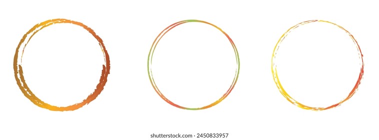 Ilustración de marco de Vector de círculo de oro de lujo