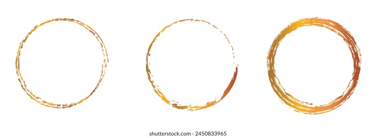 Luxus-Gold-Kreis-Vektorgrafik-Icon-Rahmen-Illustration