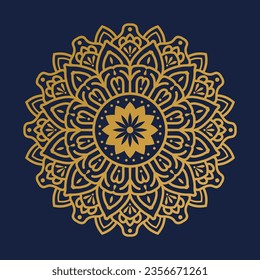 Luxury gold color abstract mandala design, golden pattern mandala, Floral background, decoration, Mandala art ornament

