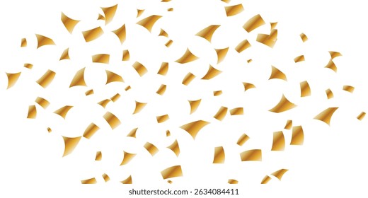 Luxury Gold Confetti Glitter Over Dark Backdrop – A Stunning Vector for Celebration and Party Themes. Celebratory Gold Confetti Border on White – Vector Background for New Year,