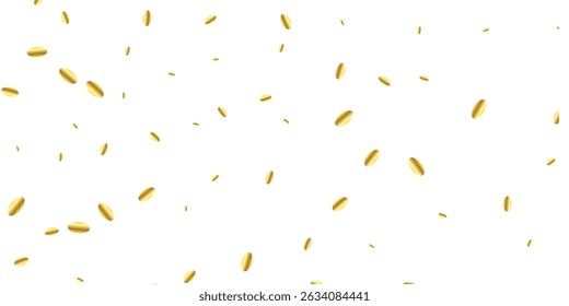 Luxury Gold Confetti Glitter Over Dark Backdrop – A Stunning Vector for Celebration and Party Themes. Celebratory Gold Confetti Border on White – Vector Background for New Year,