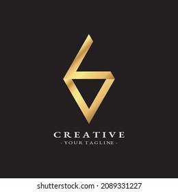 luxury gold creative logo design template vector eps 10