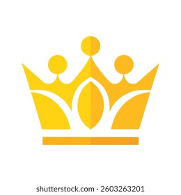 Luxury Gold Crown Logo Design for Premium Branding. Royal Gold Crown Symbol, Elegant and Timeless Icon.
